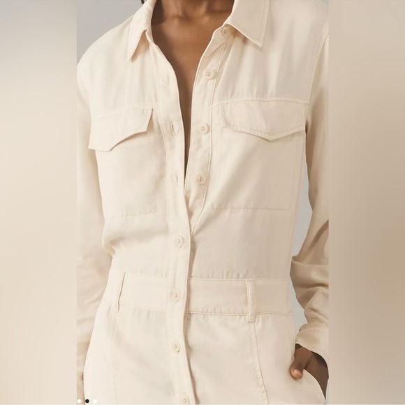 Anthropology Sanctuary rebel long sleeve utility jumpsuit toasted almond XS NWT - Picture 5 of 13